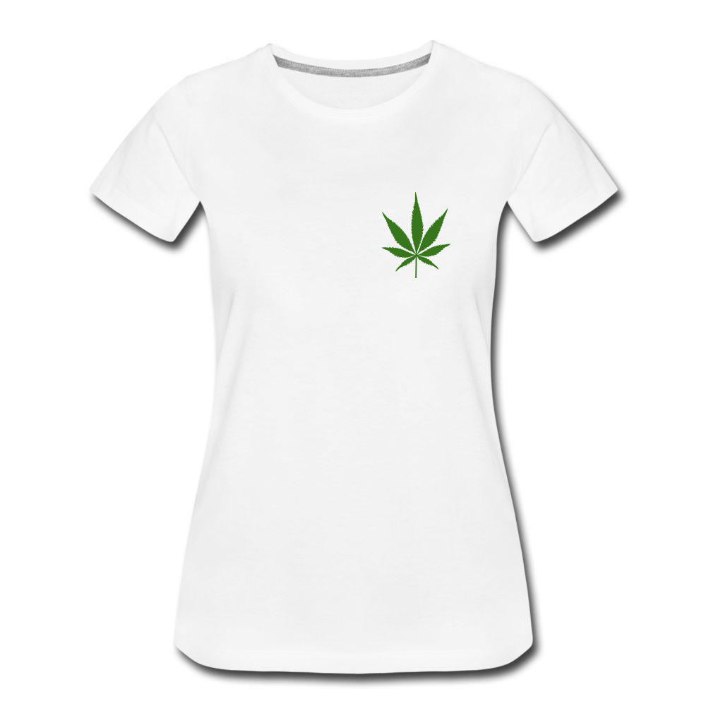 Frauen Premium T-Shirt - Weed only - Weiß