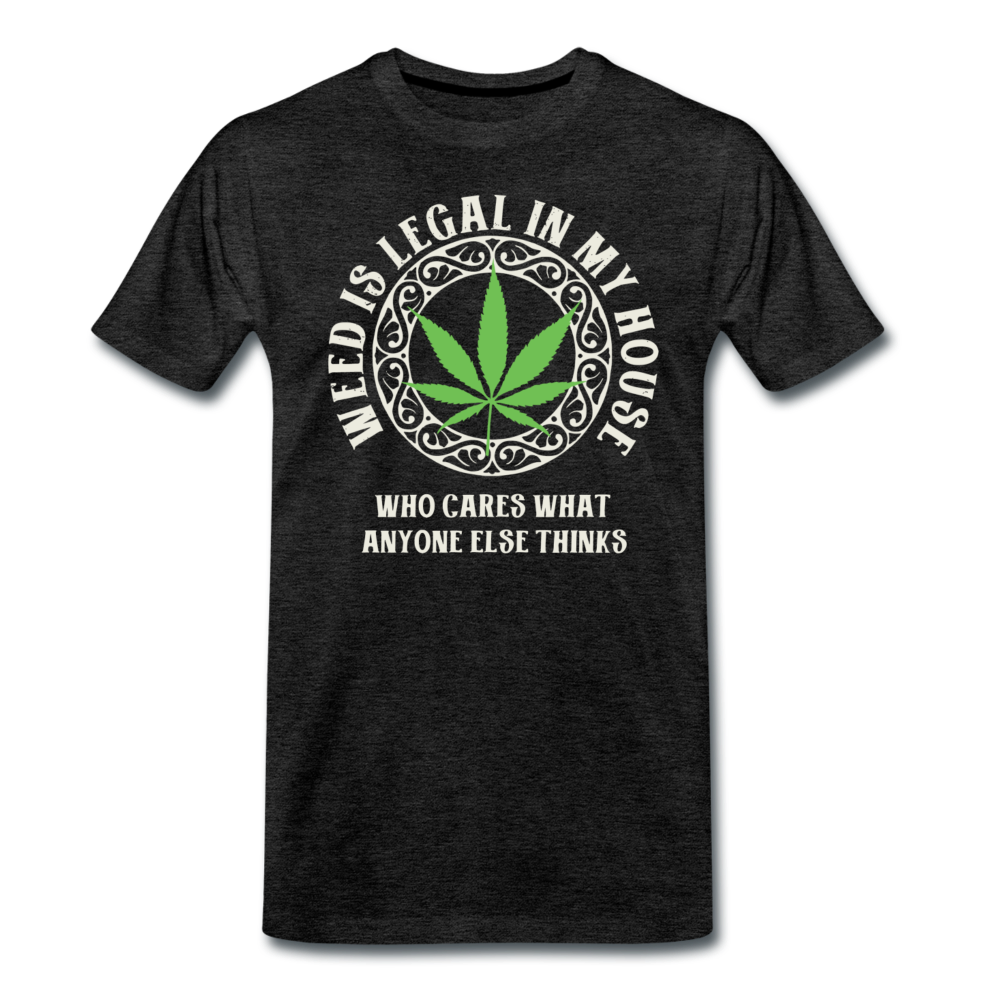 Männer Premium T-Shirt - Weed is legal - Anthrazit