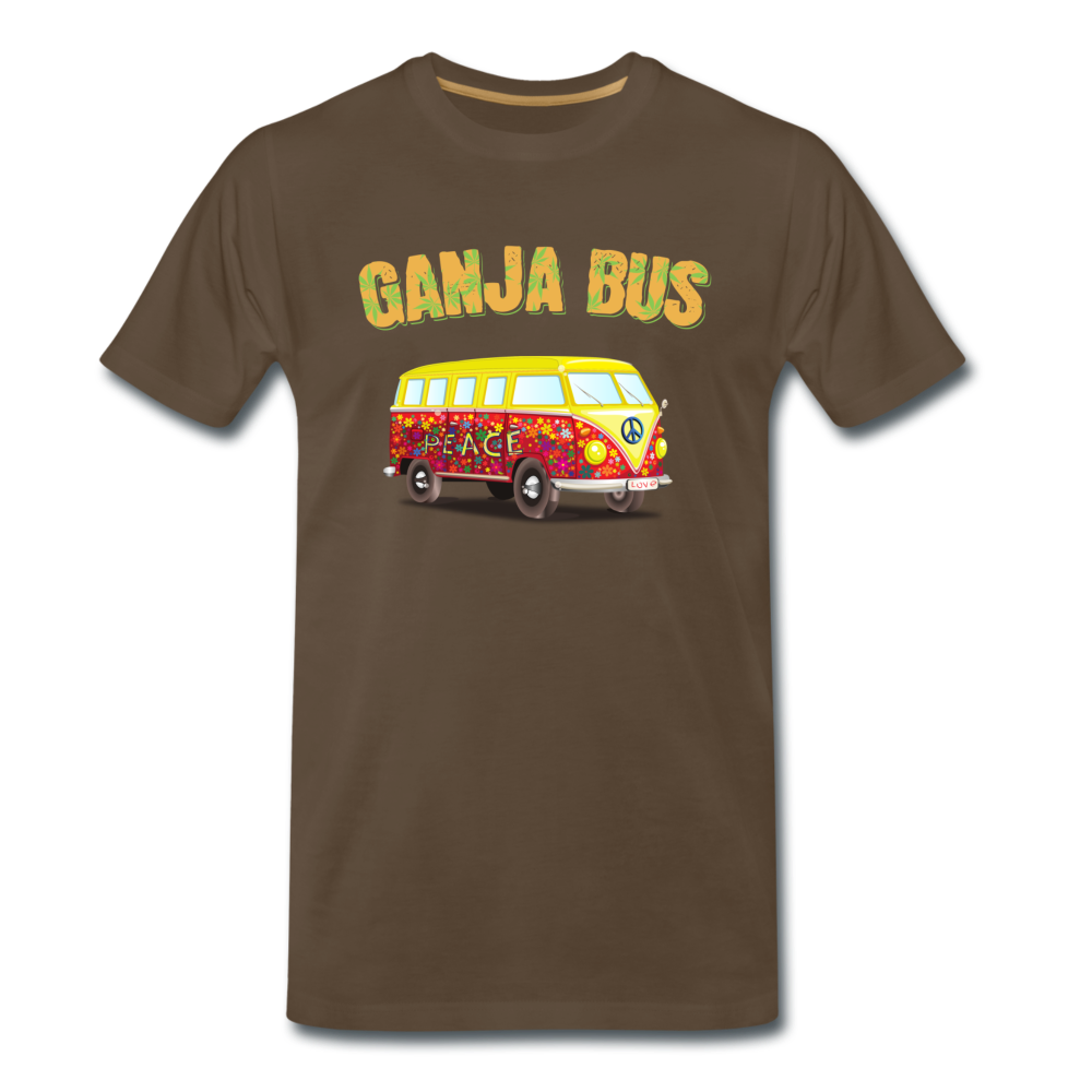 Männer Premium T-Shirt - Ganja Bus - Edelbraun