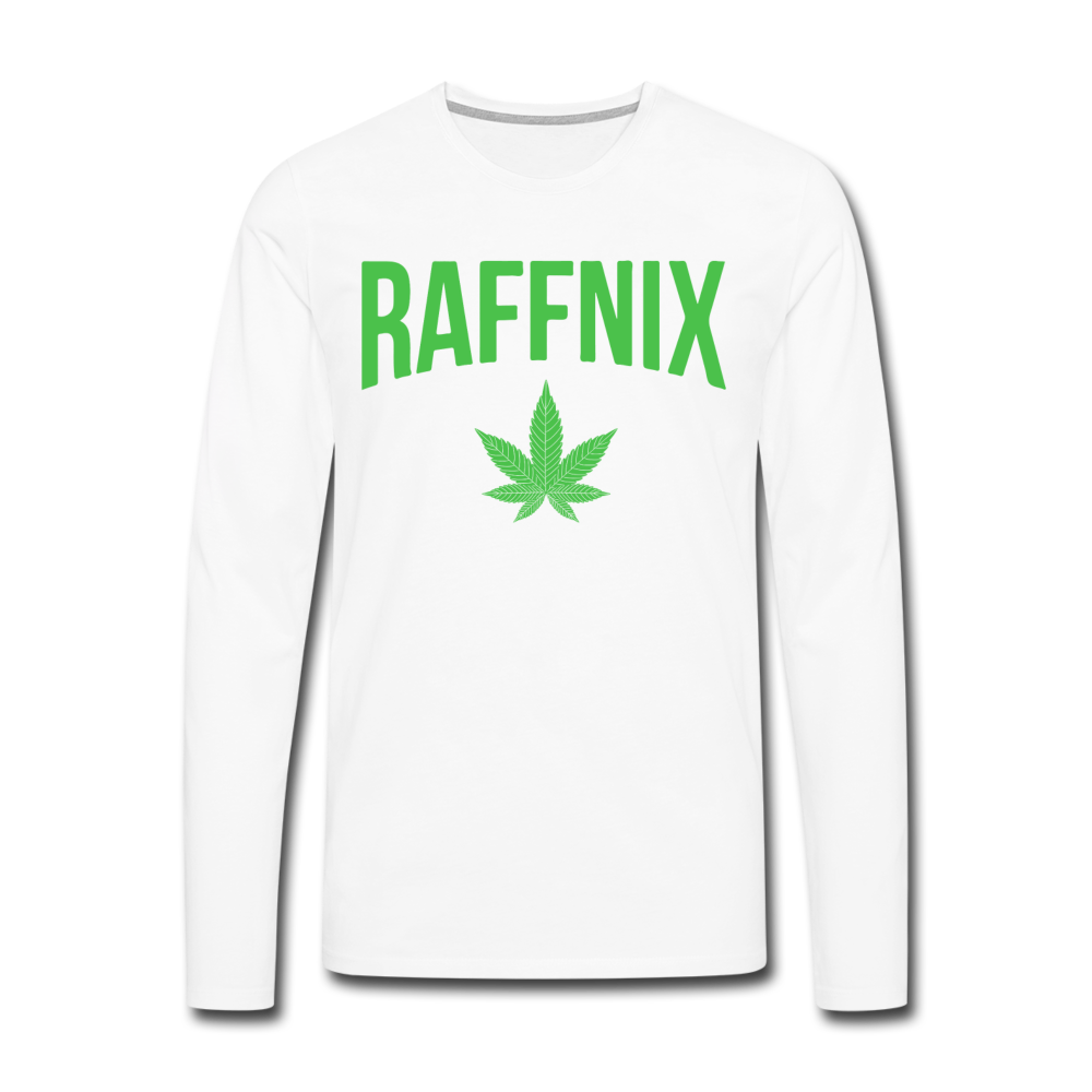 RAFFNIX - Men's Premium Long Shirt - Weiß