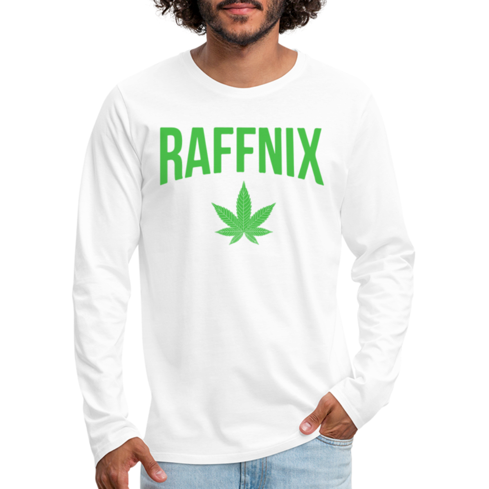RAFFNIX - Men's Premium Long Shirt - Weiß