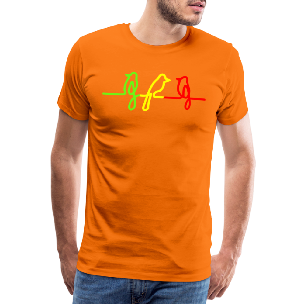 Three Little Birds - Herren Weed Shirt - Orange