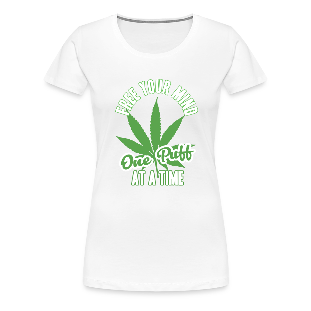 Free Your Mind - One Puff At A Time - weiß