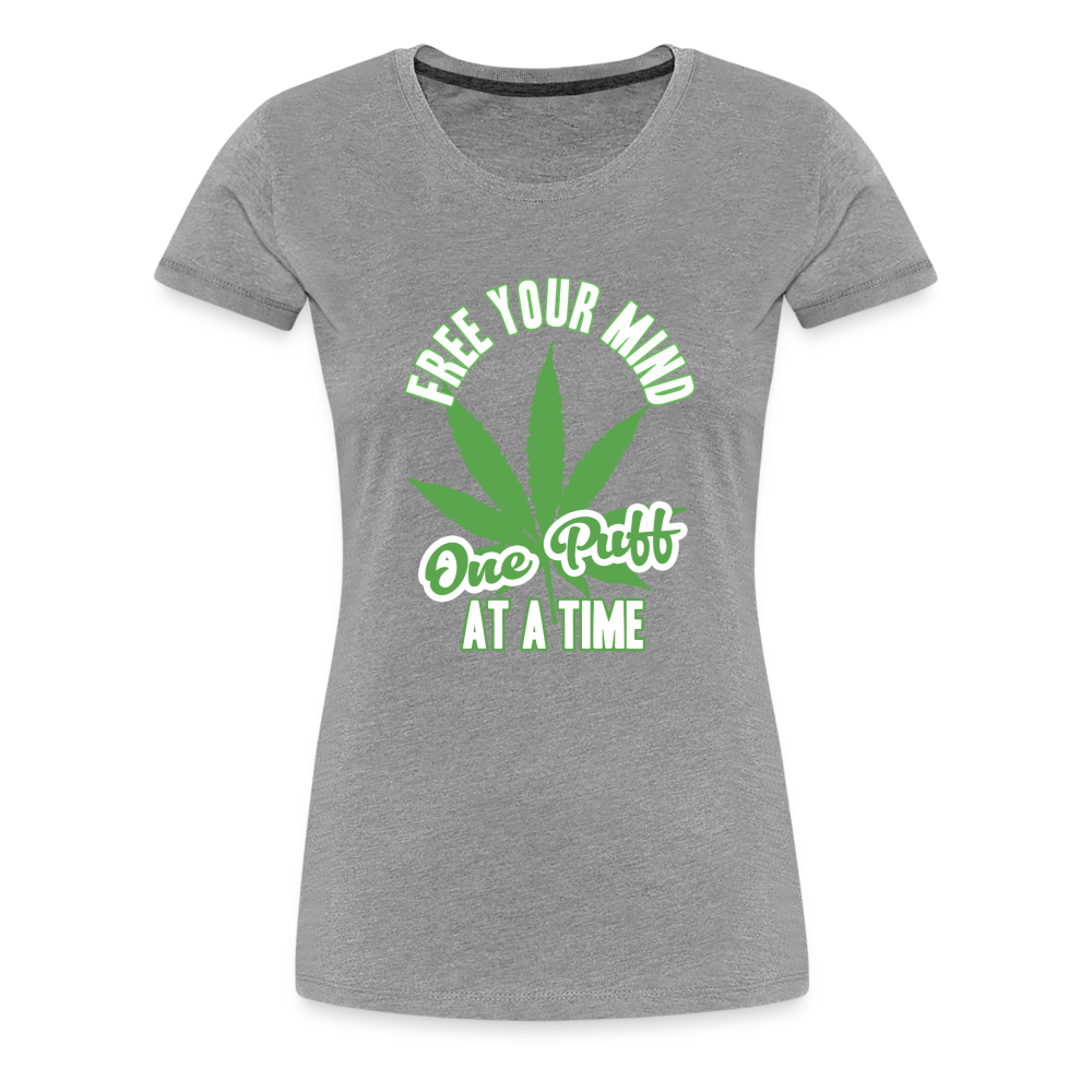 Free Your Mind - One Puff At A Time - Grau meliert