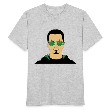 Hanf Lover - Männer Weed Shirt - Grau meliert
