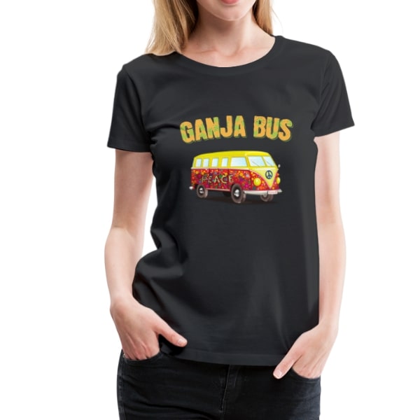 Frauen Premium T-Shirt - Ganja Bus 