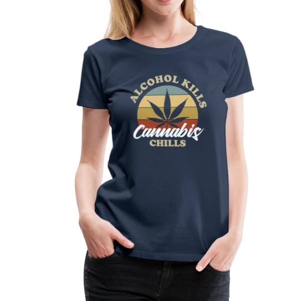Frauen Premium T-Shirt - Cannabis Chills