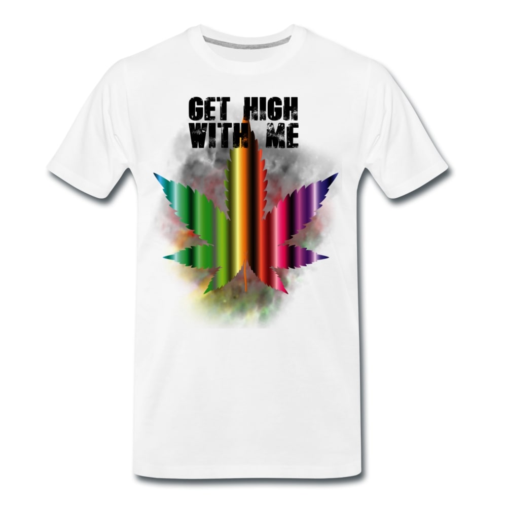 Männer Premium T-Shirt - Get High with me 