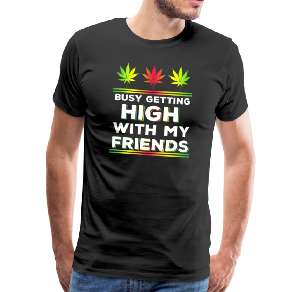 Männer Premium T-Shirt - getting High with friends