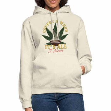 Frauen Hoodie - Coffee & Weed 