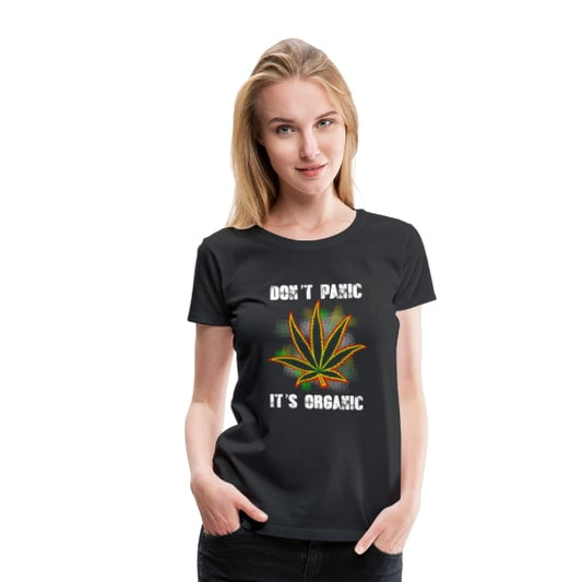 Frauen Premium T-Shirt. - don´t Panic it´s organic 