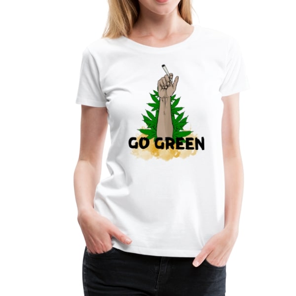 Frauen Premium T-Shirt - go green 