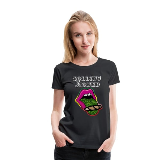 Frauen Premium T-Shirt - Rolling Stoned 