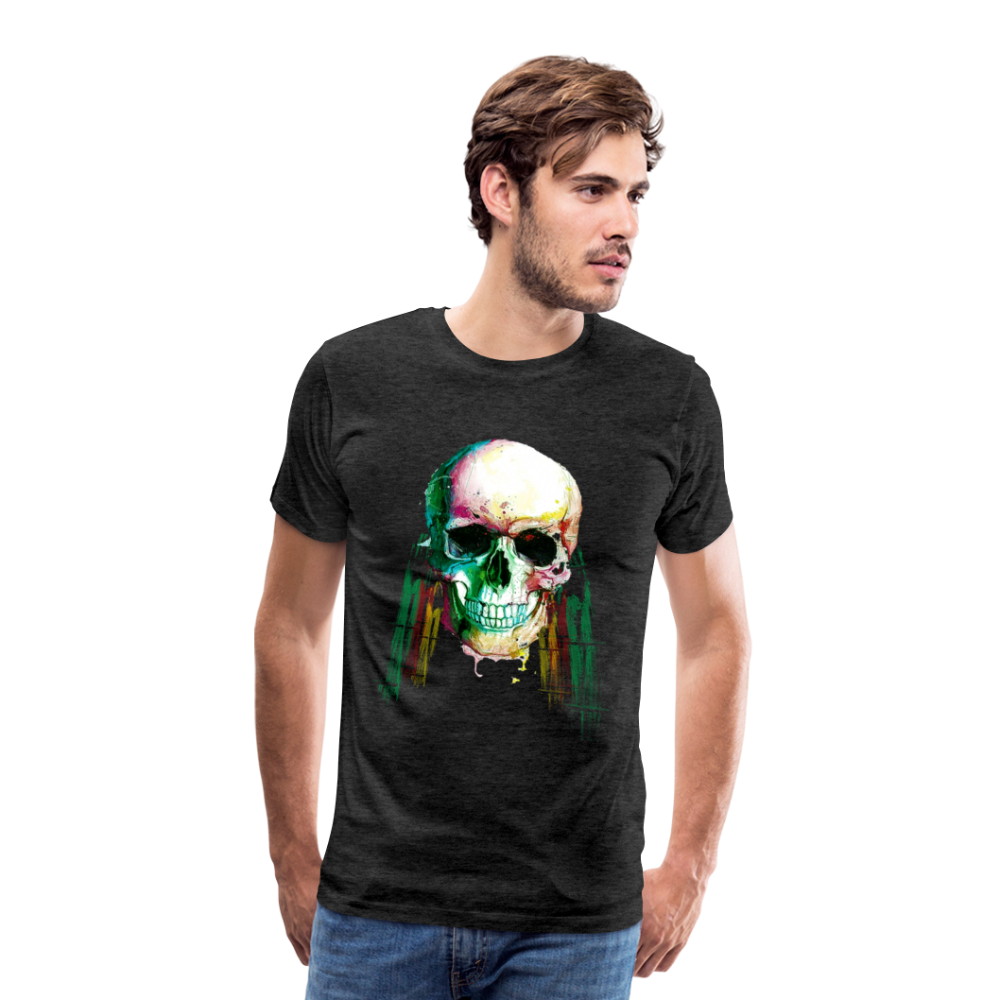 Männer Premium T-Shirt - Weed Skull - Anthrazit