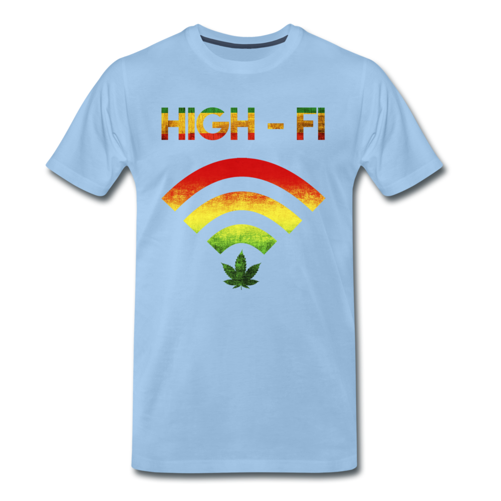 Männer Premium T-Shirt - High - Fi - Sky