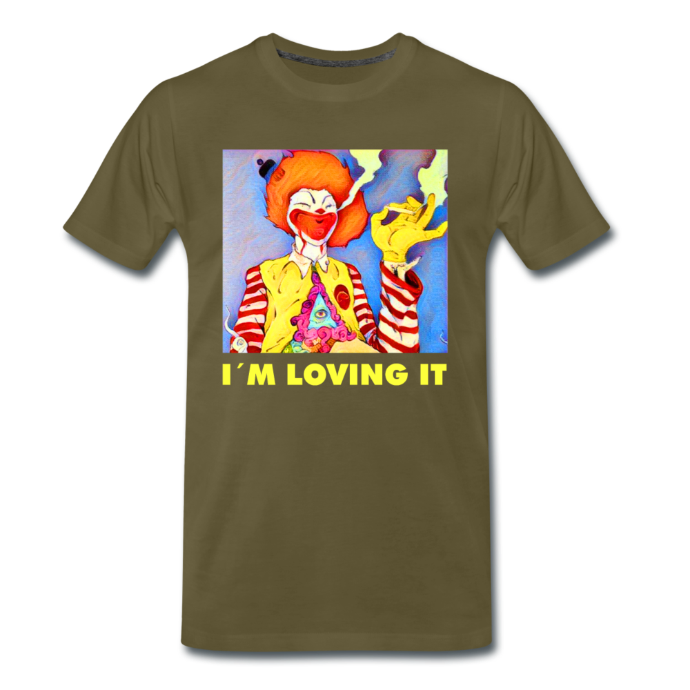 Männer Premium T-Shirt - i´m Loving it - Khaki
