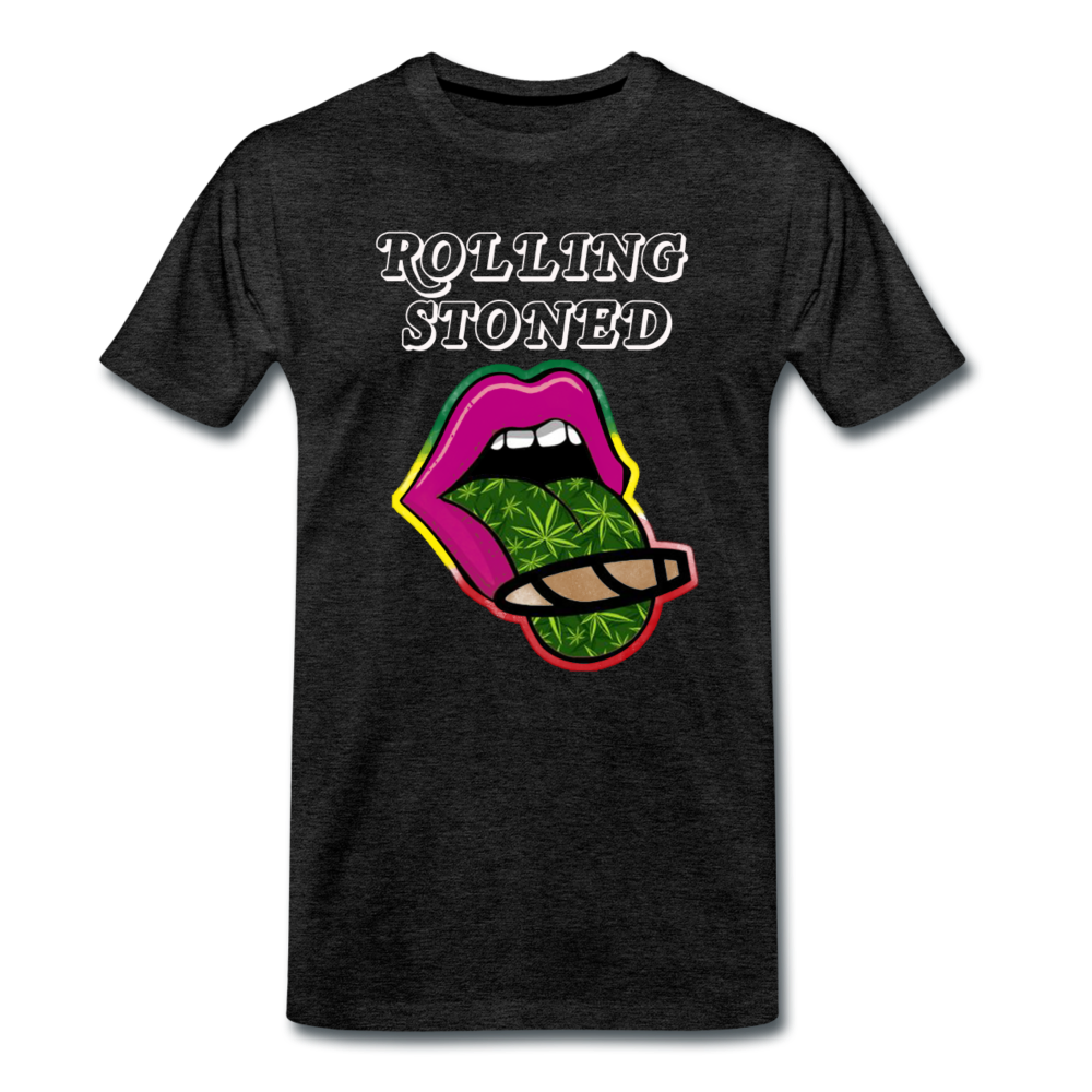 Männer Premium T-Shirt - Rolling Stoned - Anthrazit