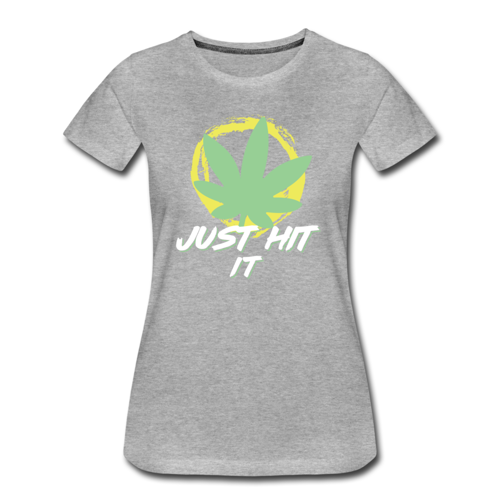 Frauen Premium T-Shirt - Just Hit It - Grau meliert