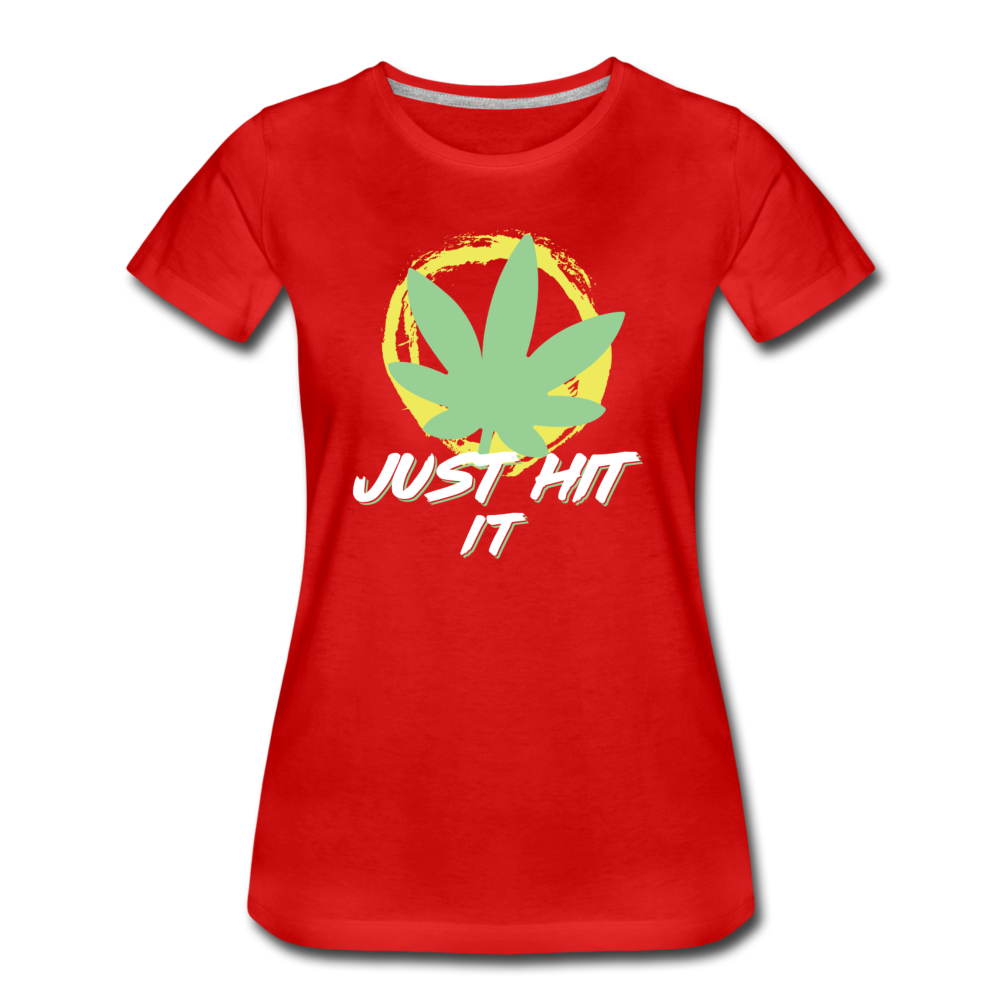 Frauen Premium T-Shirt - Just Hit It - Rot