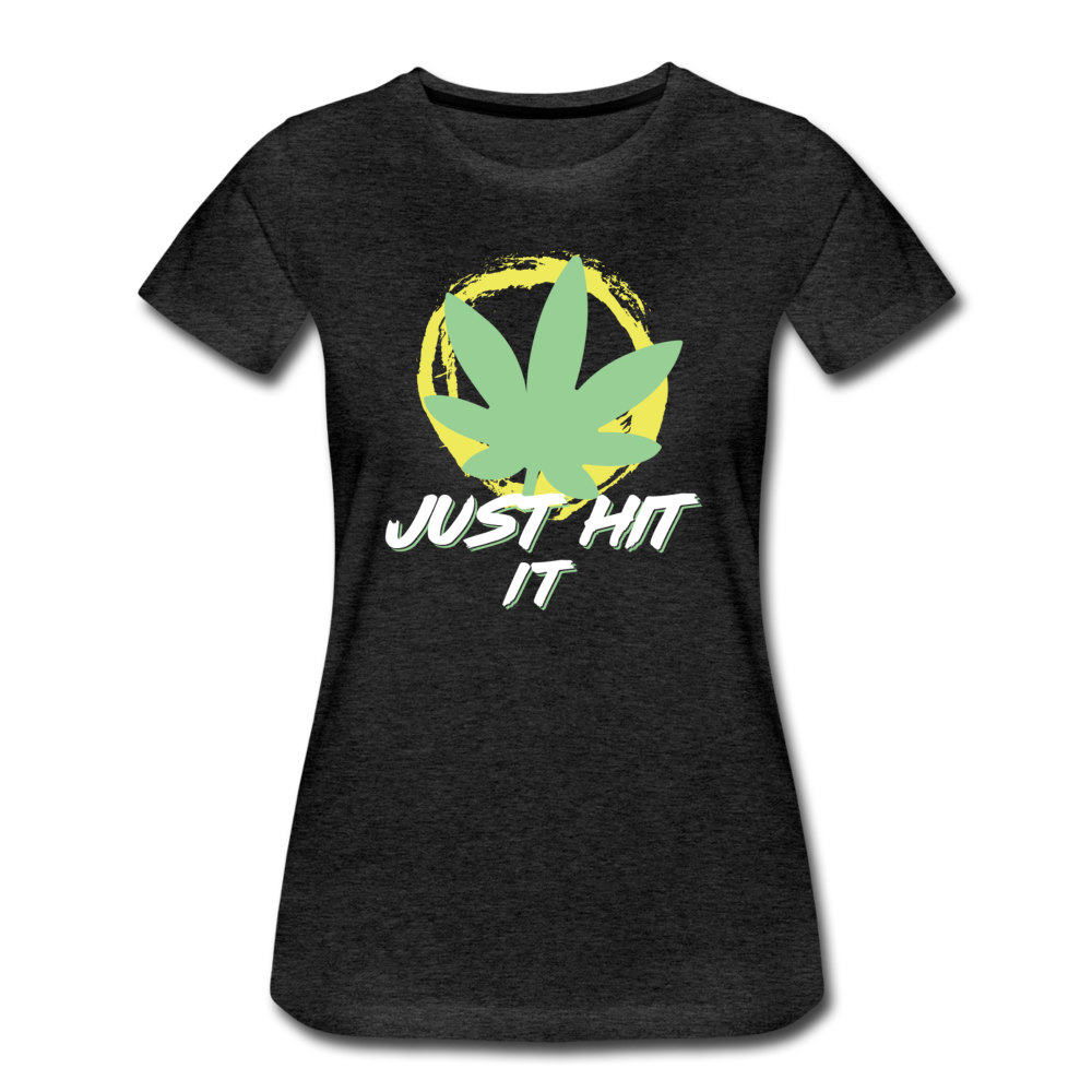 Frauen Premium T-Shirt - Just Hit It - Anthrazit