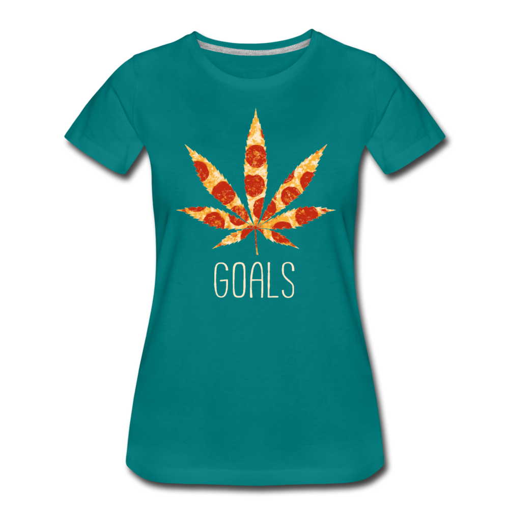 Frauen Premium T-Shirt - Goals - Divablau
