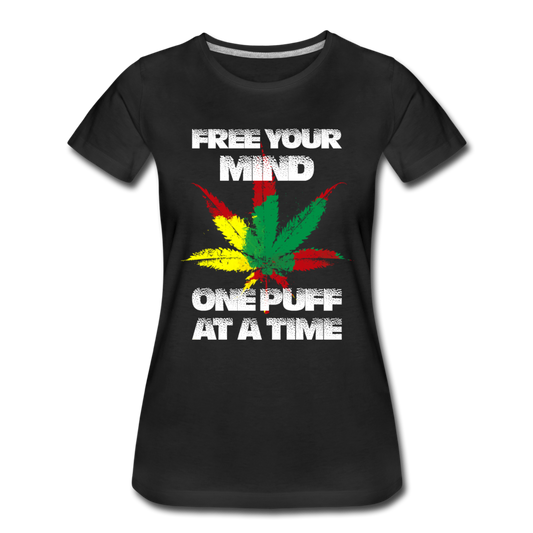 Frauen Premium T-Shirt - Free your Mind - Schwarz