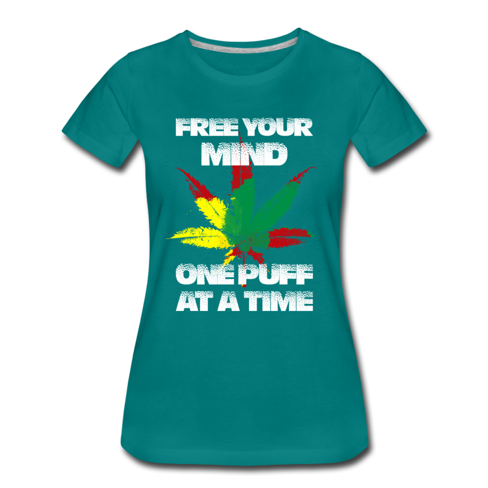 Frauen Premium T-Shirt - Free your Mind - Divablau