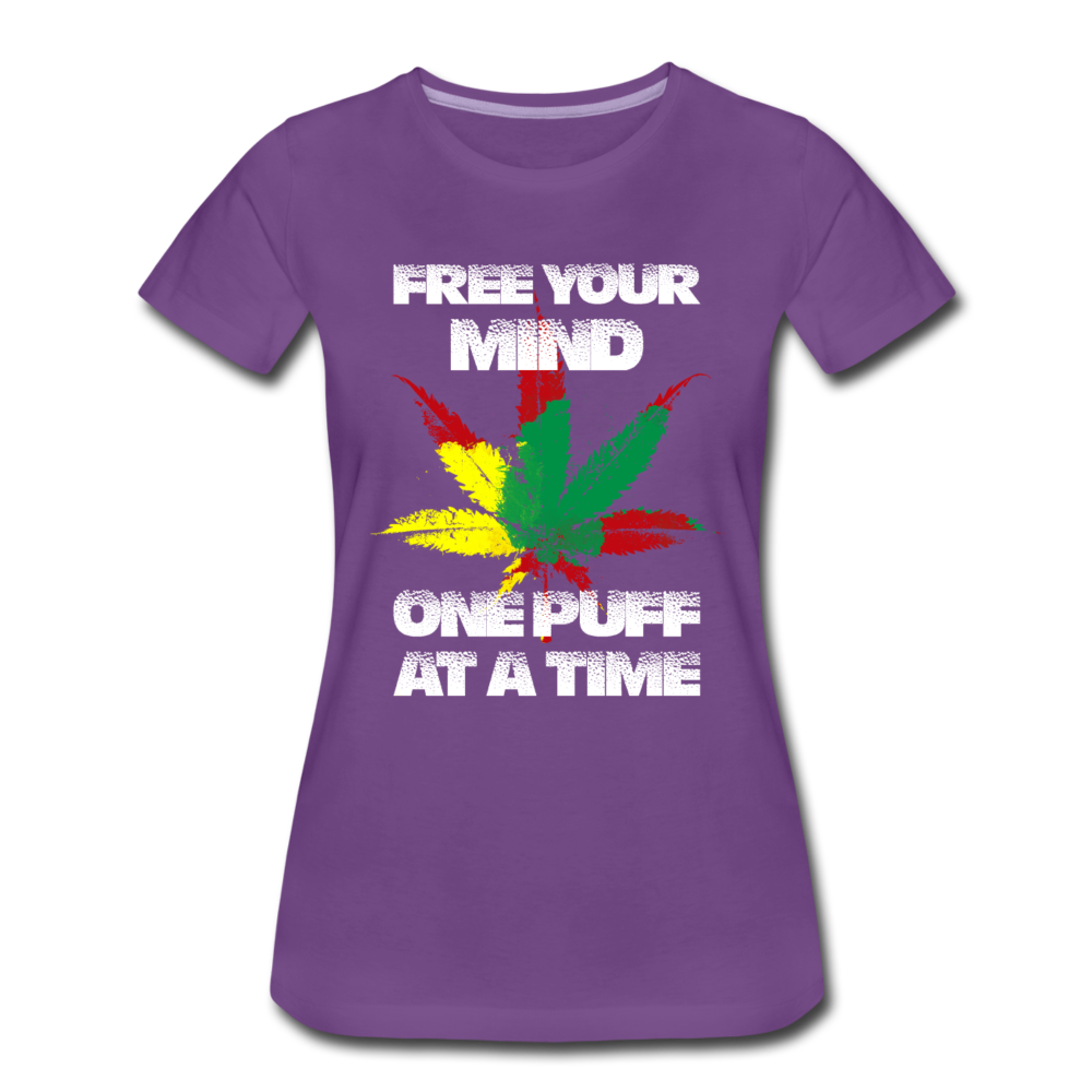 Frauen Premium T-Shirt - Free your Mind - Lila