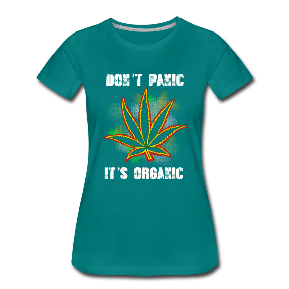 Frauen Premium T-Shirt. - don´t Panic it´s organic - Divablau