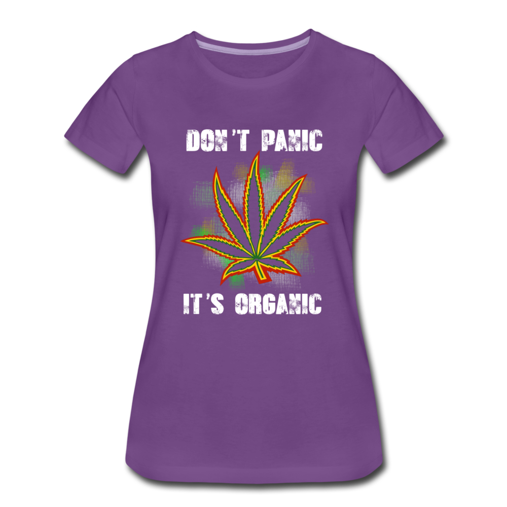 Frauen Premium T-Shirt. - don´t Panic it´s organic - Lila