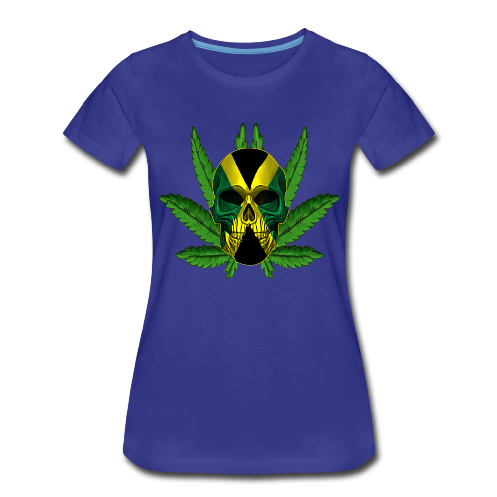 Frauen Premium T-Shirt - Jamaika Skull - Königsblau