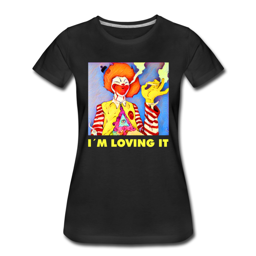 Frauen Premium T-Shirt - i´m loving it - Schwarz