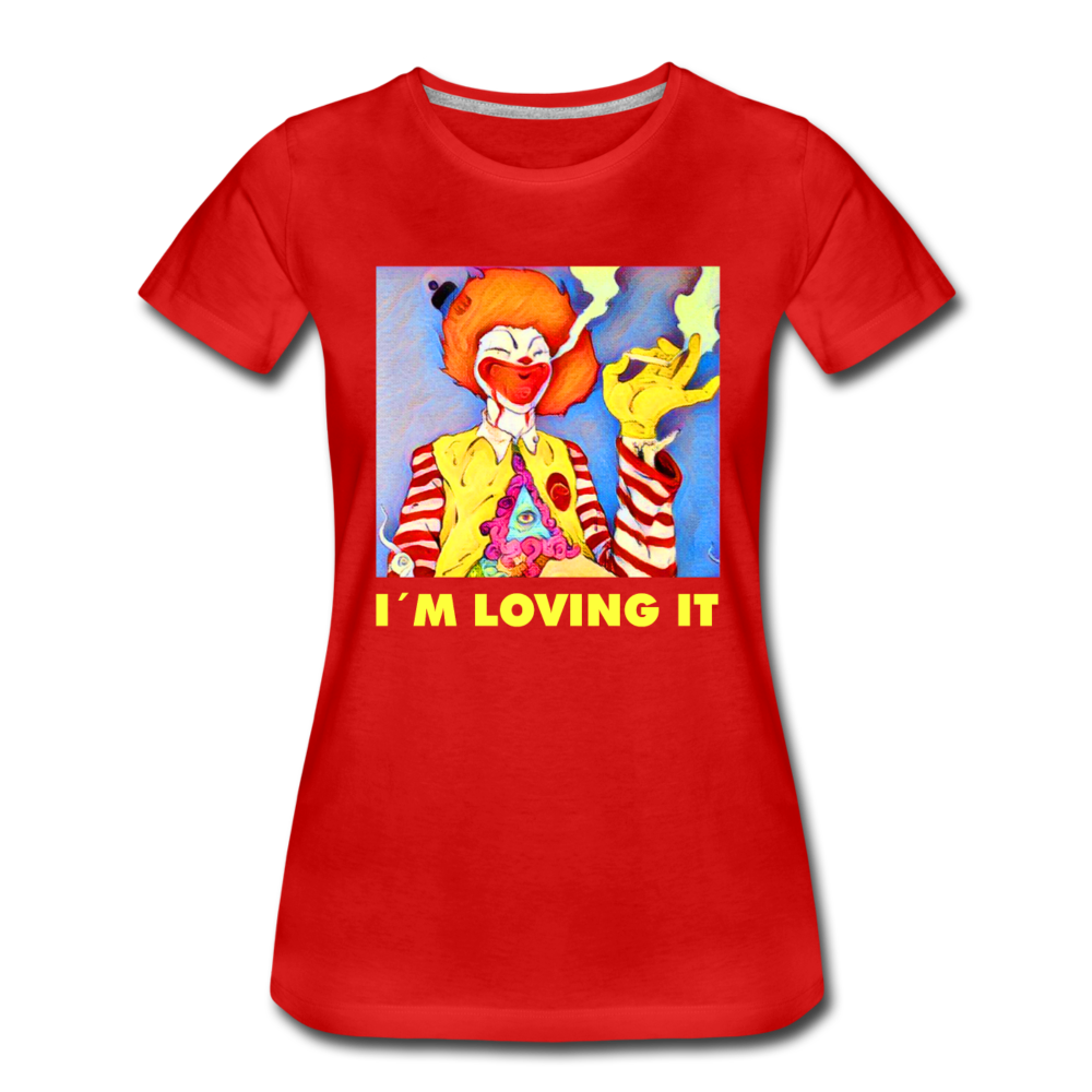 Frauen Premium T-Shirt - i´m loving it - Rot