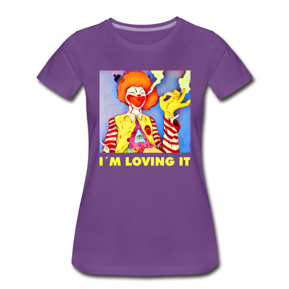 Frauen Premium T-Shirt - i´m loving it - Lila