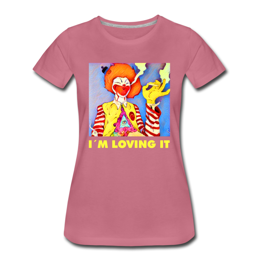 Frauen Premium T-Shirt - i´m loving it - Malve