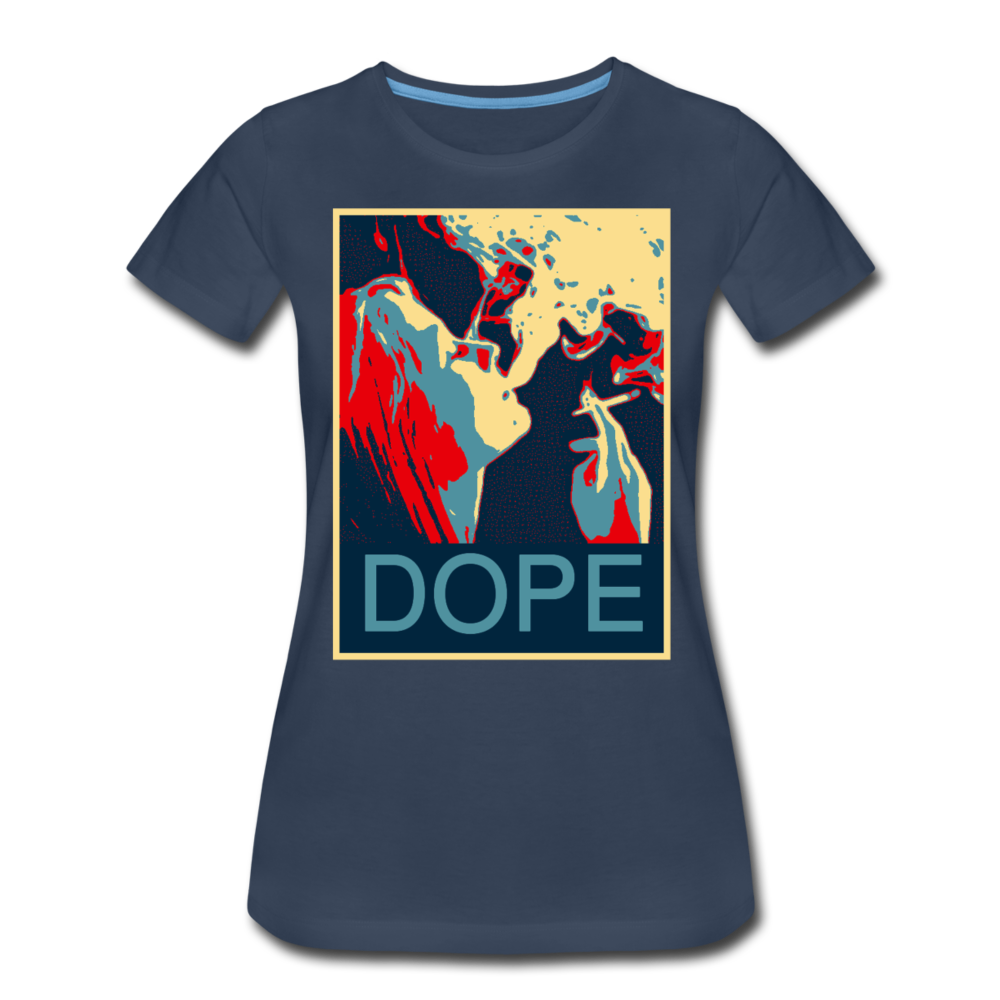 Frauen Premium T-Shirt - Dope Girl - Navy