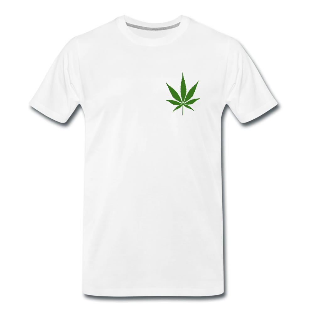 Männer Premium T-Shirt - Weed Only - Weiß