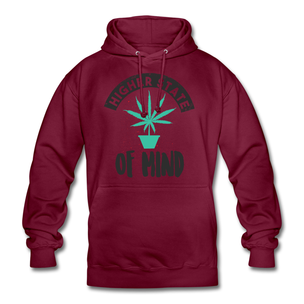 Unisex Hoodie - Higher State of Mind - Bordeaux