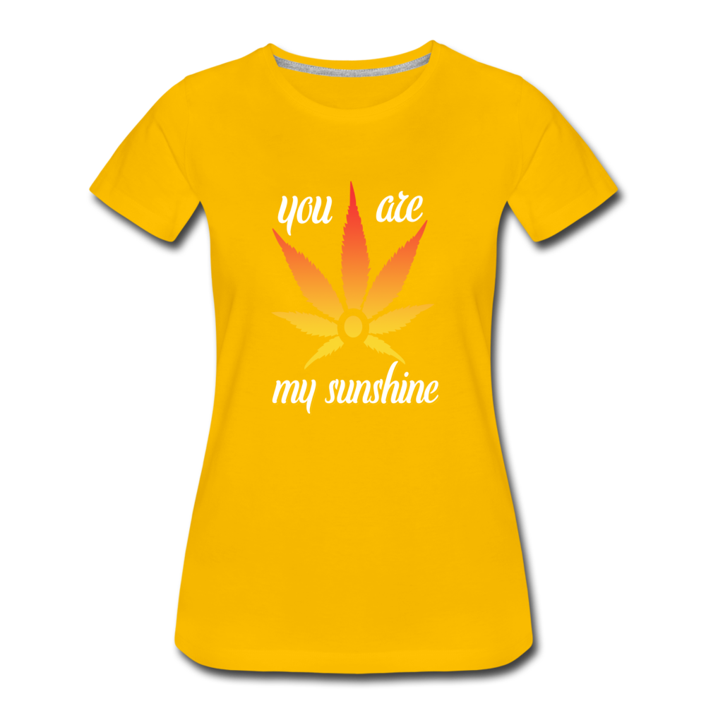 Frauen Premium T-Shirt - You are my Sunshine - Sonnengelb