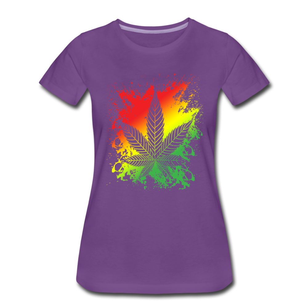 Frauen Premium T-Shirt - Weed color - Lila