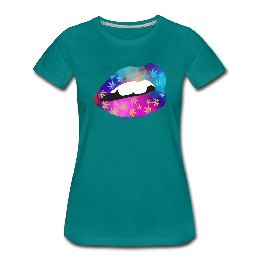 Frauen Premium T-Shirt - Lips - Divablau