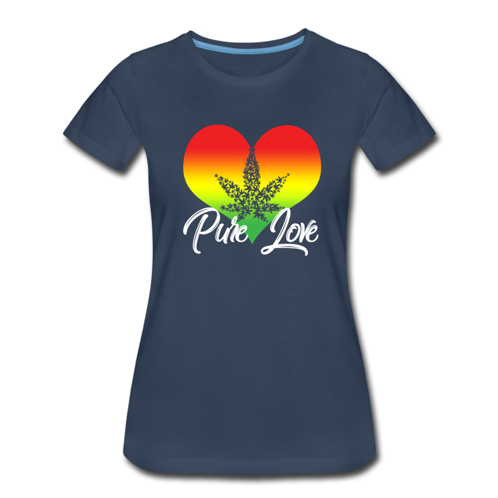 Frauen Premium T-Shirt - Pure Love - Navy
