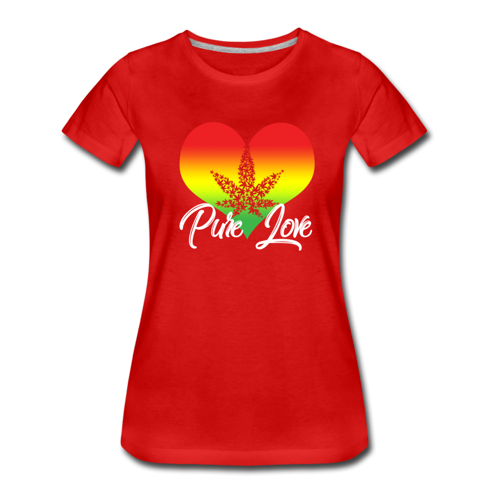 Frauen Premium T-Shirt - Pure Love - Rot