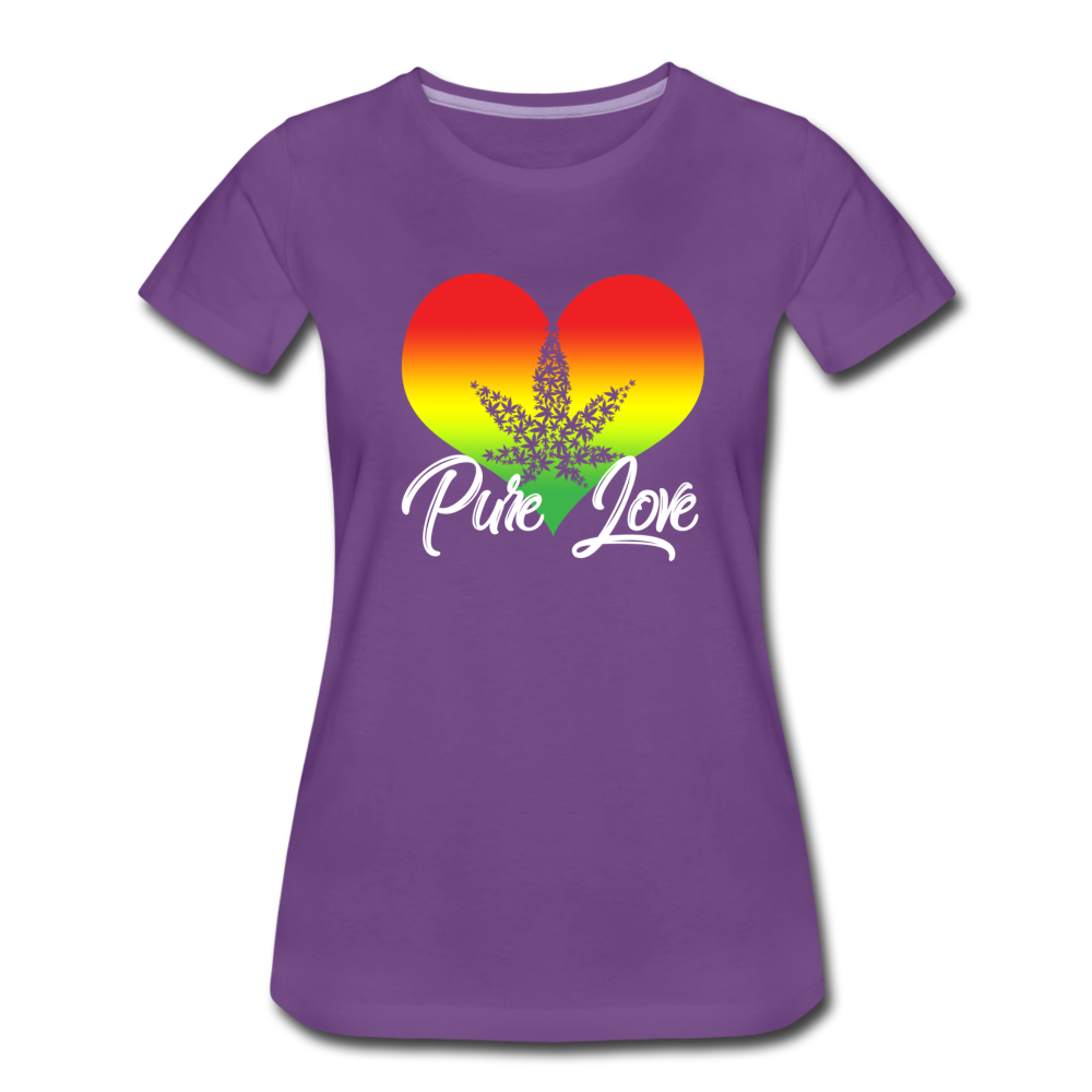 Frauen Premium T-Shirt - Pure Love - Lila