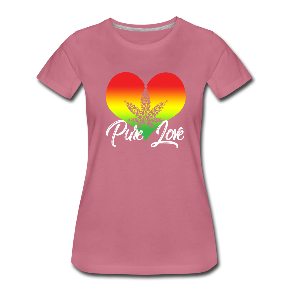 Frauen Premium T-Shirt - Pure Love - Malve