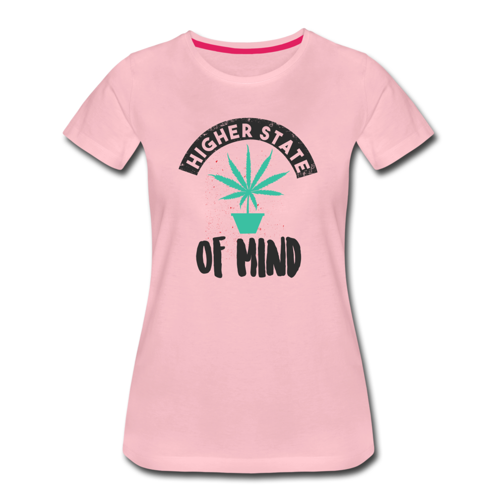 Frauen Premium T-Shirt - Higher State of mind - Hellrosa