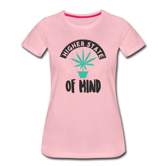 Frauen Premium T-Shirt - Higher State of mind - Hellrosa