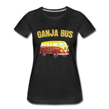 Frauen Premium T-Shirt - Ganja Bus - Schwarz