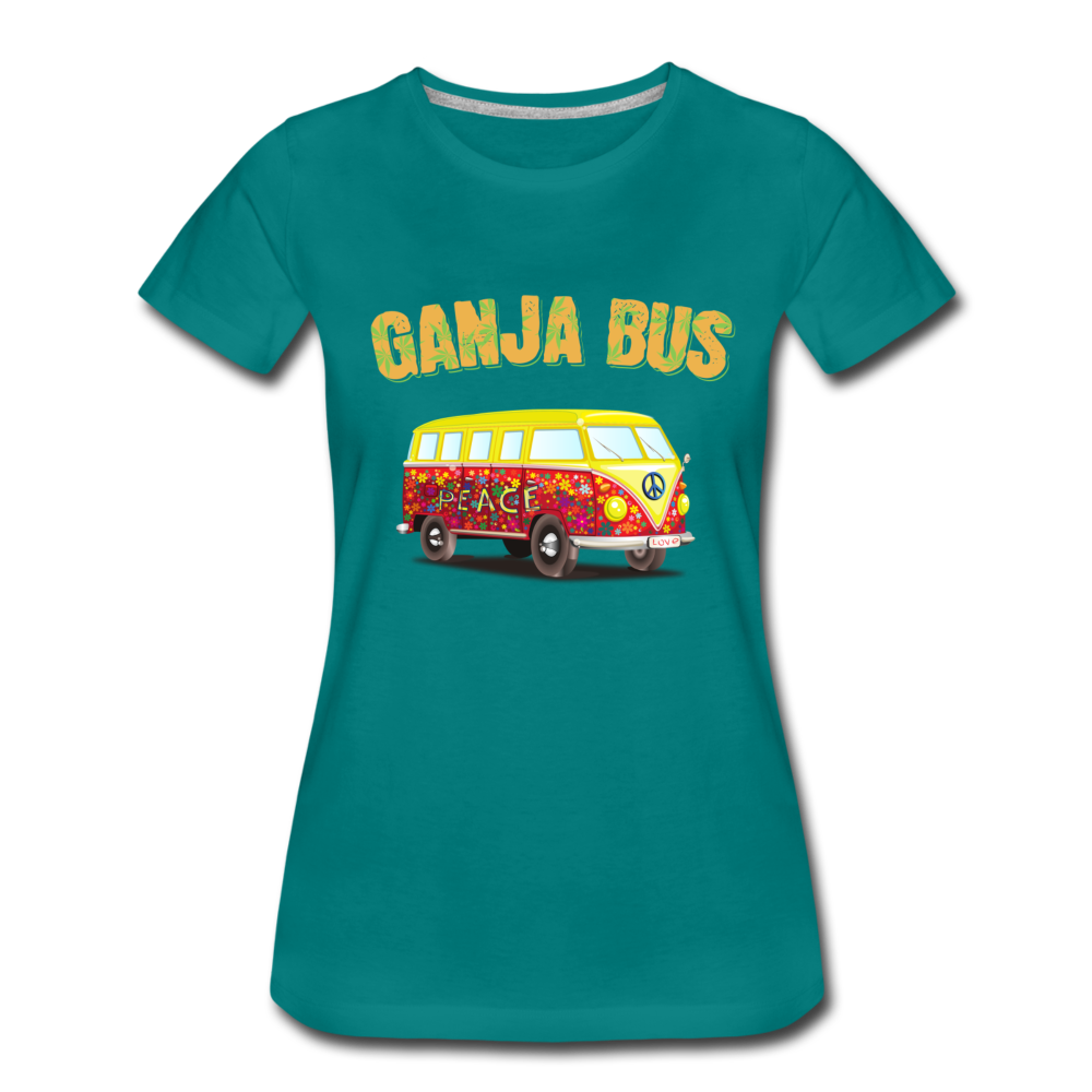 Frauen Premium T-Shirt - Ganja Bus - Divablau