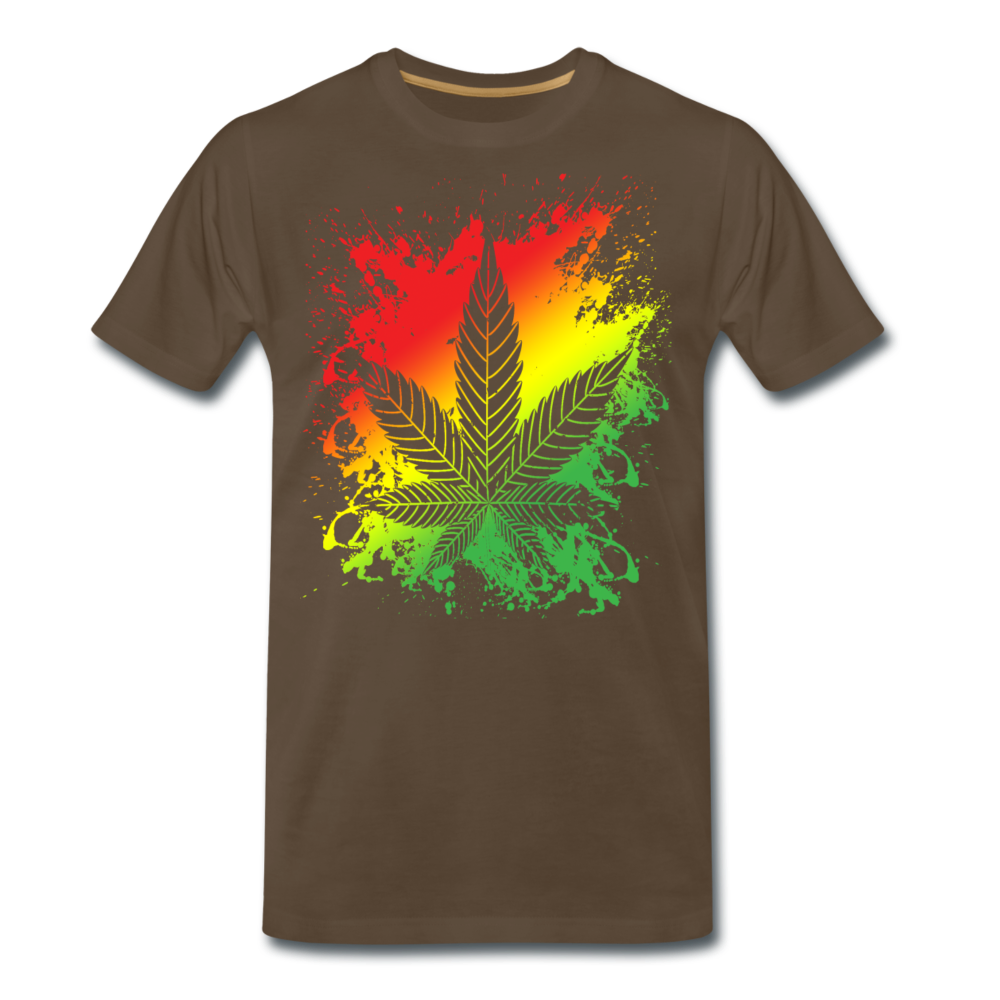 Männer Premium T-Shirt - Weed Reggae - Edelbraun